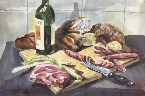 黃柏諺 - 本人的水彩作品