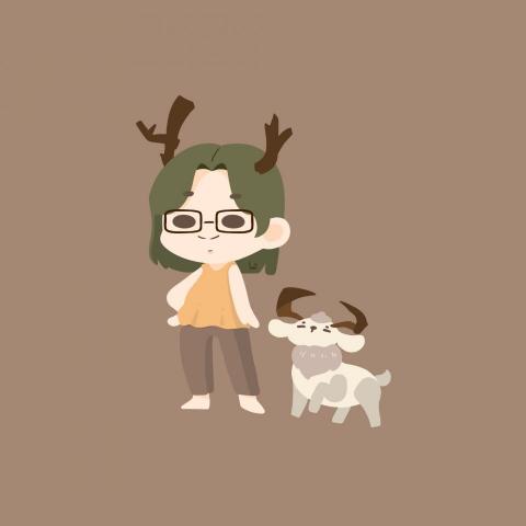 小鹿 - Q版插畫風格_大頭貼