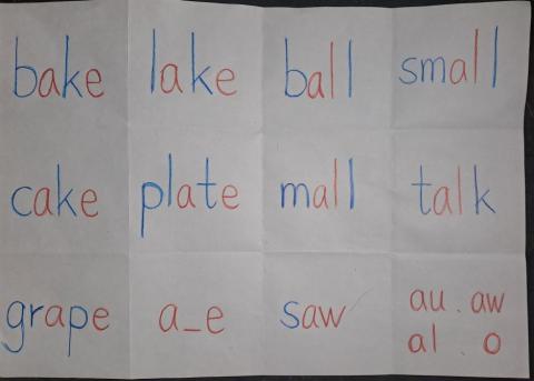 張麗文 - 為一年級學生製作圖卡和字卡