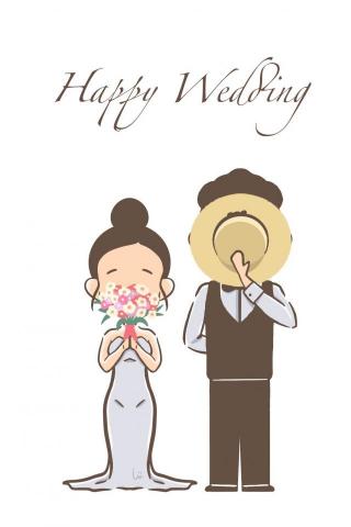 小鹿 - Q版風格_結婚小卡