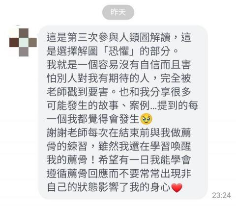 抖抖人類圖 - 恐懼分析回饋