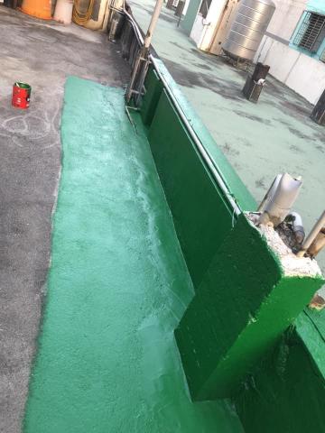 閎恩工程行 - 屋頂油性PU防水漆局部施作完成