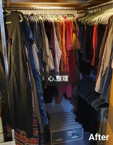 心.整理▪︎Fiona▪︎ - 業主採用建議，將衣架款式統一，不僅換來視覺上的舒適感，也能將原本的空間發揮到最大可能。
