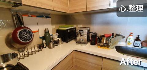 心.整理▪︎Fiona▪︎ - 廚房電器經過調整擺放，再也不用羨慕別人的大廚房，今後料理業主也能大展身手了。