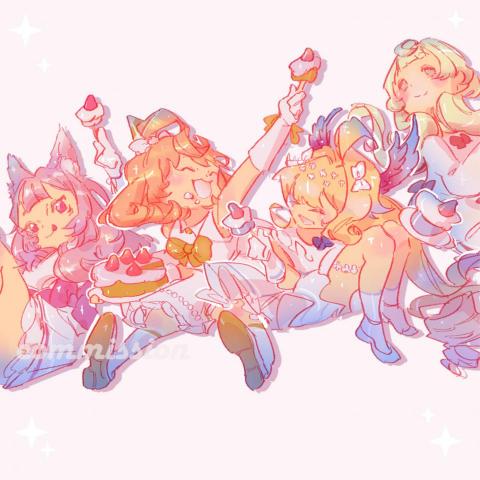 HUA - 插畫/平面/ 角色互動 /彩色漫畫