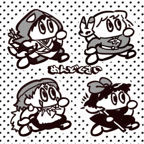 HUA - 插畫/平面/ 角色插圖 / 黑白漫畫