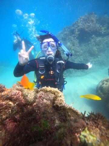 Phoebe✨ - 平時興趣廣泛，喜歡嘗試新鮮的事物，這是2022/11月考PADI潛水證照時拍的照片～