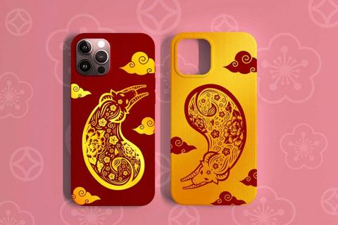 陳怡潔設計工作室 - 客製化-手機殼設計-牛轉乾坤