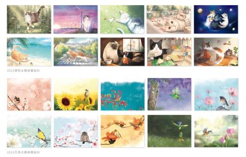 月好 商業設計工作室 - 桌曆插畫