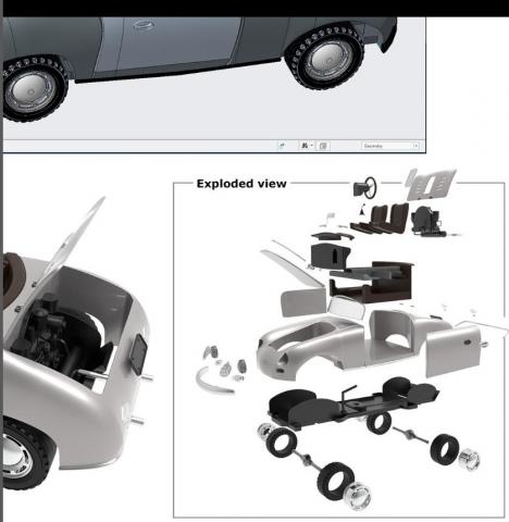 HOKEI / AREEL3D - 汽車零件爆炸圖