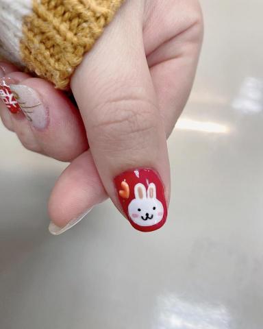 小米美甲 - 2023 兔兔彩繪
