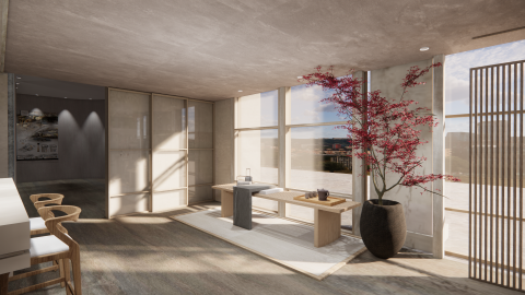 Liang - 接待中心入口台景