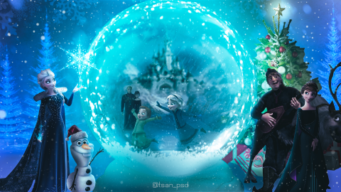 Tsan_Psd - 2022/12/25
Christmas - Frozen II 
Made using Adobe photoshop