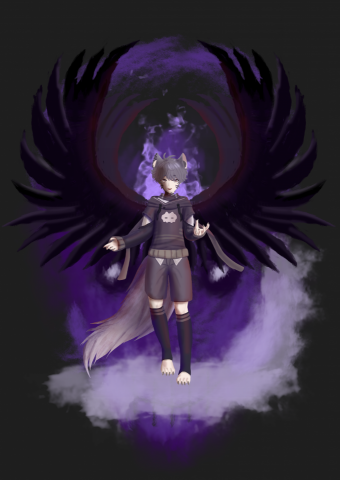 Weaver Wisford - 新生企劃參與人員
歡迎到推特追蹤@zhnwng3
想變成黑化的狼！
有暗黑色的翅膀！
身邊有紫色的氣場！！