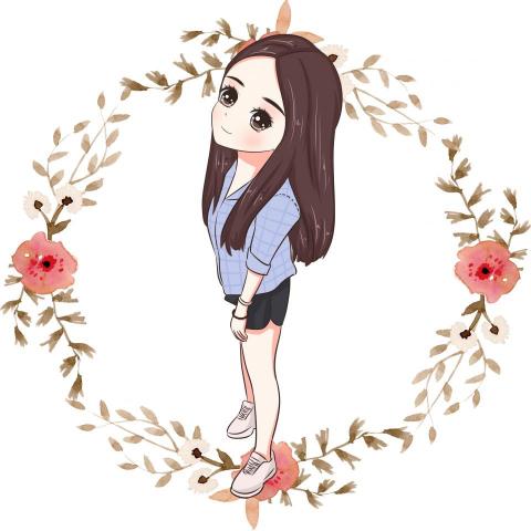 羅小姐 - Q版日式似顏繪