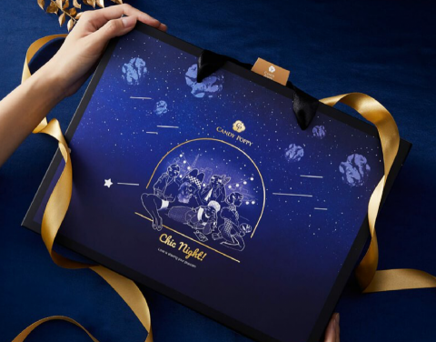 李孟璇 - 包裝插畫設計-魅力女郎中秋爆米花禮盒