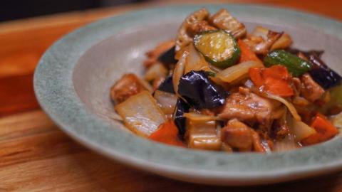 簡學隆 - 料理照-黑醋雞肉炒