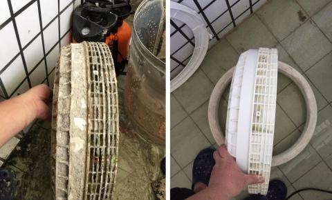 恩典愛家居家清潔 - 土水師傅的洗衣機,不是泥,是泥塊!全部硬化的泥塊! 恩典愛家居家清潔 - 土水師傅的洗衣機,不是泥,是泥塊!全部硬化的泥塊!