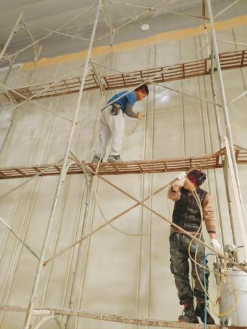 銓興油漆工程行 - 清水模施工中