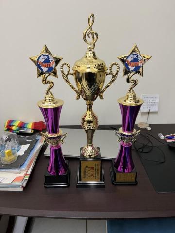 賴彥達 - 亞洲盃爵士鼓音樂大賽 國、高中組 亞軍 季軍指導老師獎盃.