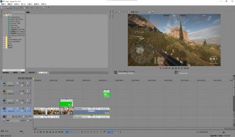 111ewqe - 使用SonyVegas剪輯
圖片為初剪階段