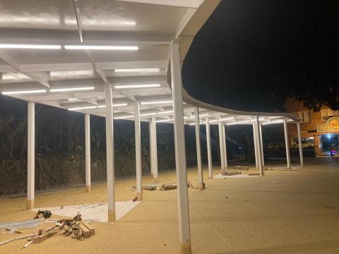 誠邦水電工程行 - 涼亭公園燈具與線路施作