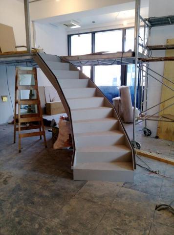 翔生工程 - 商辦夾層鋼架,鐵製樓梯