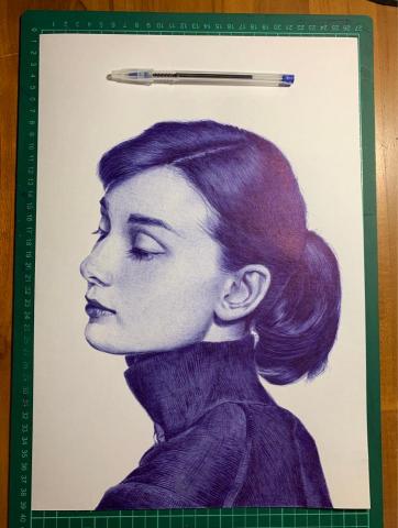 高璿皓 - 原子筆素描