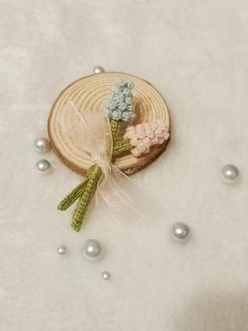 張歆若 - （鉤織）風信子髮夾、胸針