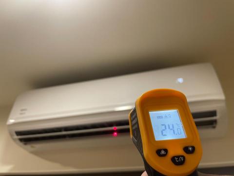 乾乾淨淨 - 冷氣清潔完全完成後，會二次檢測冷氣溫度!