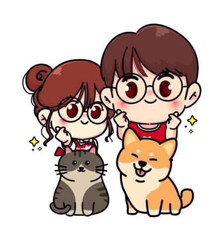 可可娜平面工作室 - 手繪q版我的家