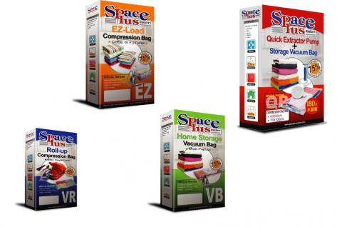 崧谷設計 連振煜 - 壓縮袋包裝盒：
以四個不同主色調來區分產品用途，包裝盒正面以照片展示產品使用前與使用後差異，讓消費者一目瞭然其功能，省下選購時間。