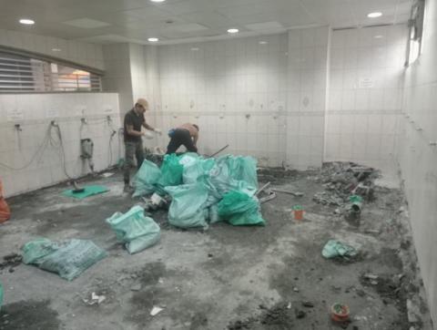 鴻升工程 - 左營區勝利國小廁所地坪打除工程 鴻升工程 - 左營區勝利國小廁所地坪打除工程