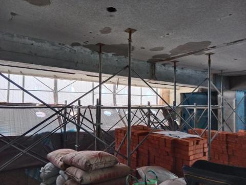 穩事達實業社 - 台北市北投區光明路(8樓陽台打石、鐵工)_搭懸吊架 穩事達實業社 - 台北市北投區光明路(8樓陽台打石、鐵工)_搭懸吊架