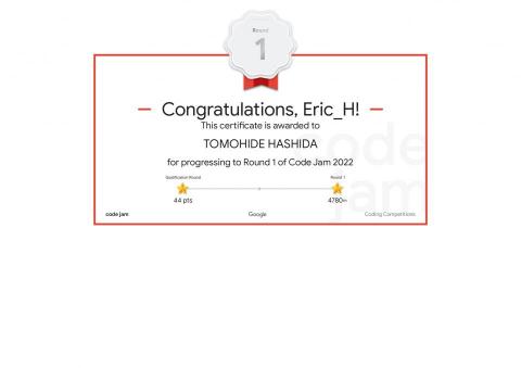 橋田知英 - 因為自己有興趣，報名的google程式語言競賽，雖然無望在第一階段就被淘汰，但也成為了一次全球性程式設計能力競賽的經驗。