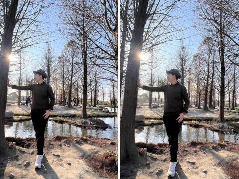 艾必思 - 去除風景區後方遊客