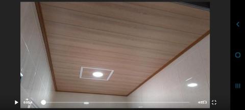 雅匠裝修聯合工程 - 廁所天花板，內嵌崁燈。