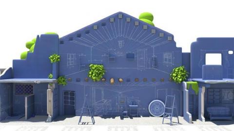 香綸的配音工作室 Sharon Ankh - 台南海安路藍晒圖場景建模