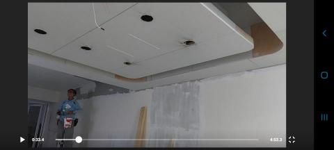 雅匠裝修聯合工程 - 造型天花板，內嵌崁燈。