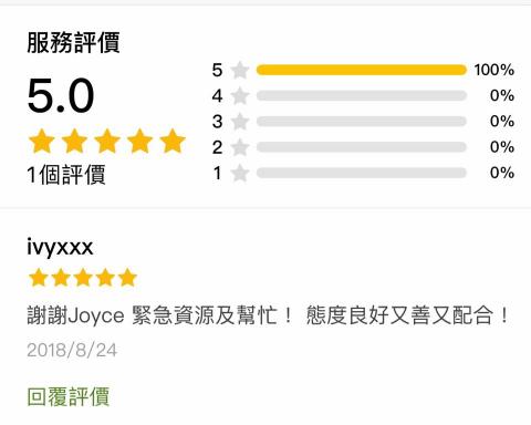 Joyce - 日文口譯獲得客戶優良評價