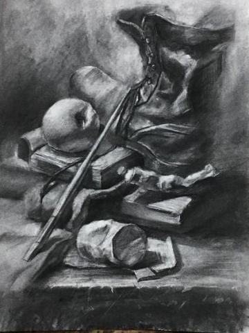 POWER GHOST藝術工作室 - 炭筆素描