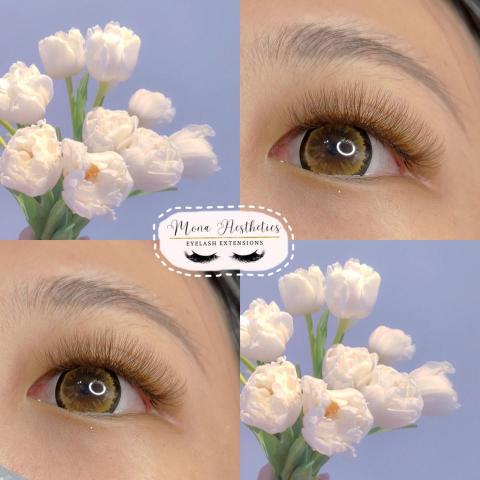 莫納美睫工作室 - 棉花糖棕眼中長