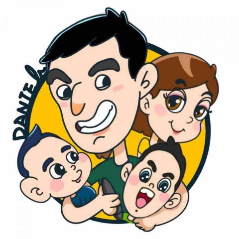 提供卡通劇場版服務的專家插畫奶爸-呆尼爾（卡通肖像）