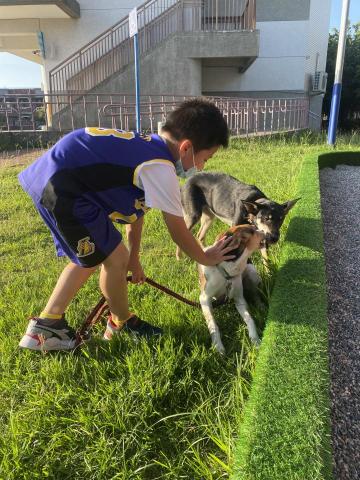 蔡秀雯 - 與家長一起帶小朋友去公園遛狗～