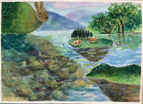 Art with Michelle米雪的生活美術課 - 學生作品（水彩）