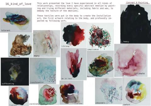 Art with Michelle米雪的生活美術課 - 個人創作，以水彩為媒材的抽象繪畫。