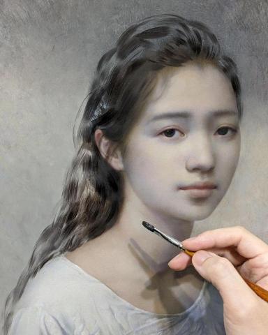 張榕展 - 人像油畫