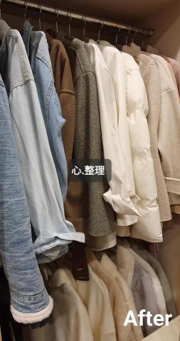 心.整理▪︎Fiona▪︎ - 業主採用建議，將衣架款式統一，可以換得視覺上的舒適感。