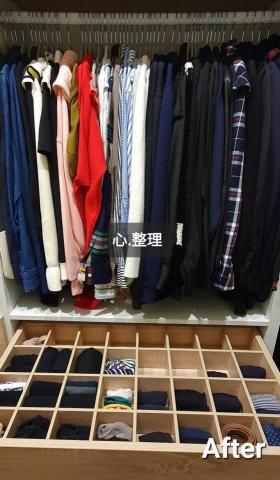 心.整理▪︎Fiona▪︎ - 業主採用建議，將衣架款式統一，不僅換來視覺上的舒適感，也讓衣物增添了質感。