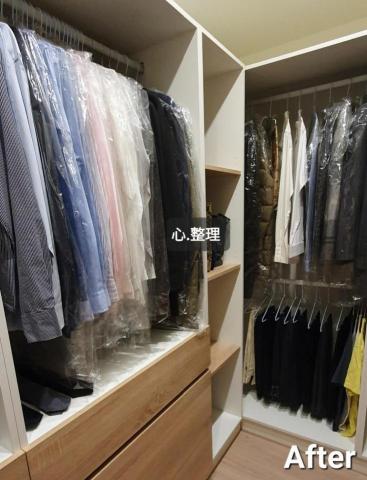 心.整理▪︎Fiona▪︎ - 業主採用建議，將衣架款式統一，不僅換來視覺上的舒適感，也讓衣物增添了質感。